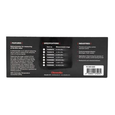 Refraktometer Brix 0-20% med